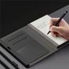 Fingerprint Lock USB Charging Security Leather Business Conference Notebook