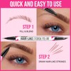 iMethod Curved Eyebrow Pencil, Eyebrow Pencil, 2-in-1 Dual-Ended Eyebrow Pencil