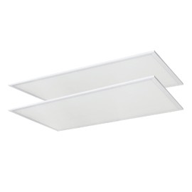 Sunlite 85380 2x4 FT LED Flat Panel Light, Lay-in Fixture, 60 Watts, 6000 Lumens, 3000K Color Temperature, 120-277V, Dimmable, 50,000 Hour Life Span, Energy Efficient, ETL Listed, 2 Pack