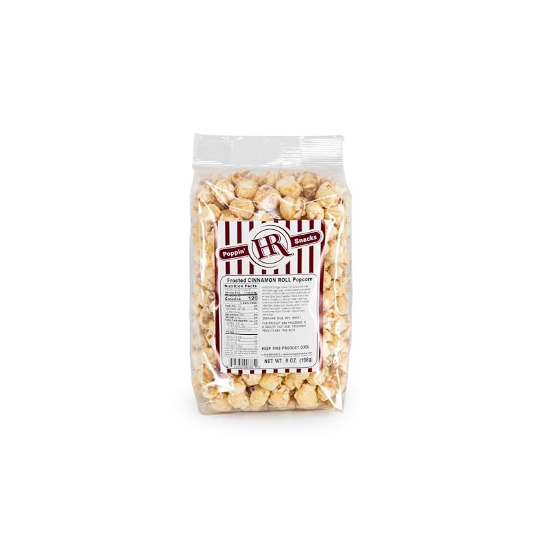 Frosted Cinnamon Roll Popcorn | 6 Pack | HR Poppin'