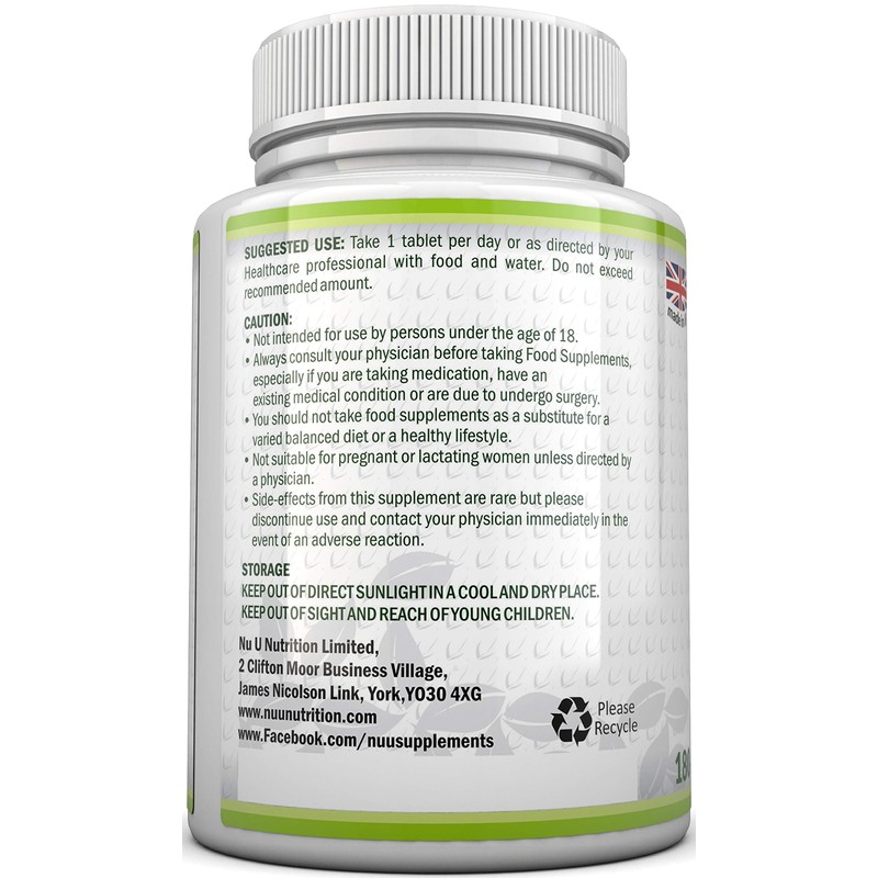 L-Lysine 1000mg | 180 Tablets (6 Month Supply) | Vegetarian