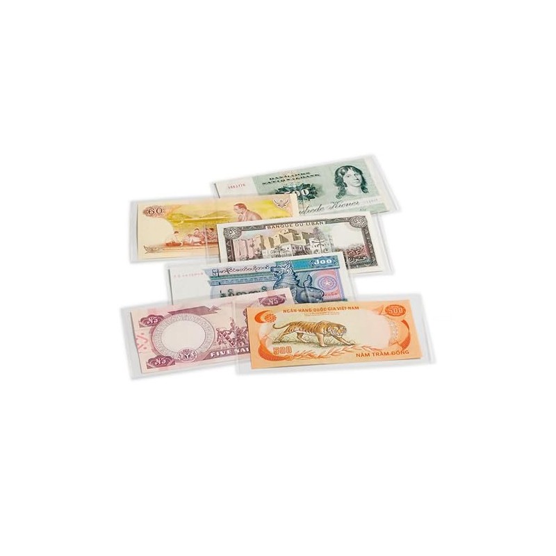 Basic banknote Sleeves, 158 x 75 mm