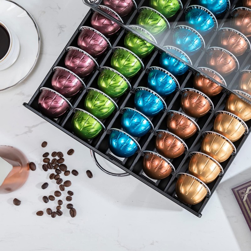FlagShip for Vertuo Pod Holder Coffee Pod Organizer for Nespresso