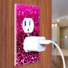 WIRESTER Duplex Outlet Cover Wall Plate/Switch Plate - Hot Pink