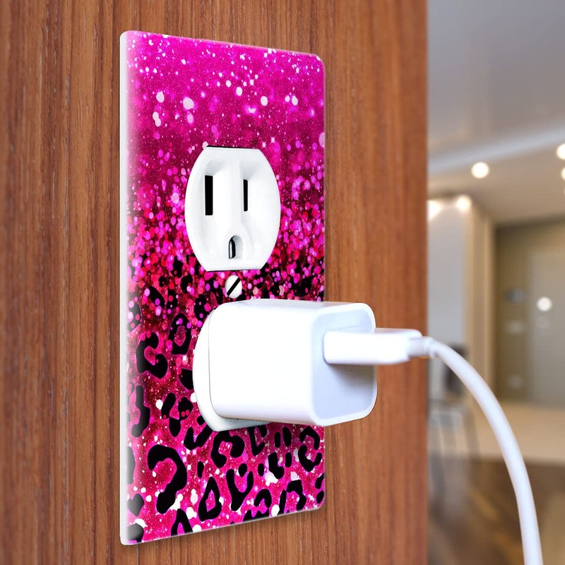 WIRESTER Duplex Outlet Cover Wall Plate/Switch Plate - Hot Pink