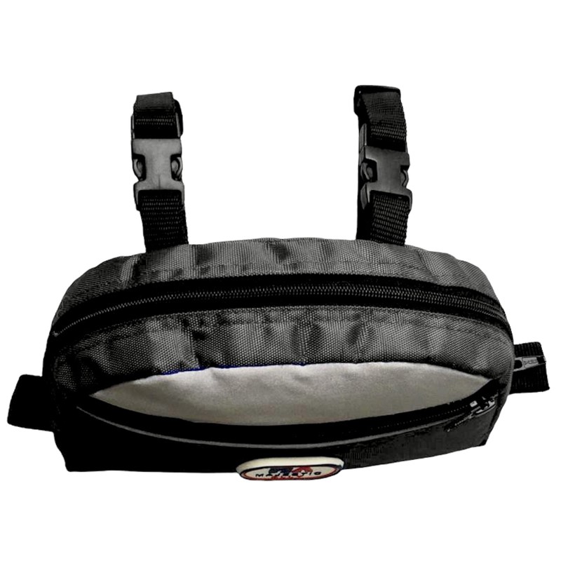 Majestic Ally Bolsa reflectante de nailon con pompón para sillín