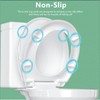 Aünsffer Toilet Seat Round Soft Close16.5'', Toilet Lid Slow Close