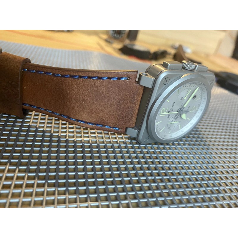 Bell & Ross 24mm BROWN Bell & Ross Leather Watch