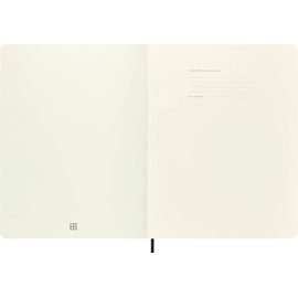 Moleskine Classic Notebook, Soft Cover, XXL (8.5" x 11") Plain/Blank, Black, 192 Pages
