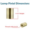 Aspen Creative 24019-41, Cylinder for Lamp Shade, Steel in Antique