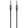 Monoprice Onyx Series Auxiliary 3.5mm TRRS Audio & Microphone Cable, 6ft - (118633) Black