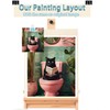 eimivrc Cat Paint by Numbers Kit for Adults-Black Cat Paint