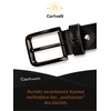 Cartvelli Men's Genuine Leather Belt, Black, 40 mm, Made in