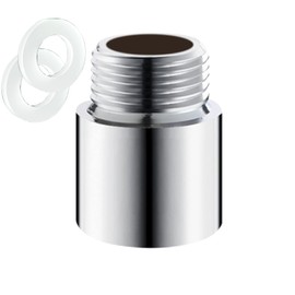 Tworider 30mm Length Shower Arm Extension,Handheld Stainless Steel Shower Head Extension Arm For Bathroom Accessories (Cast Pipe Fitting Coupler,Extended Shower Pipe)