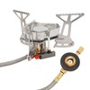 Camping Gas Stove Stainless Steel Strong Durable Windproof Electronic Ignition