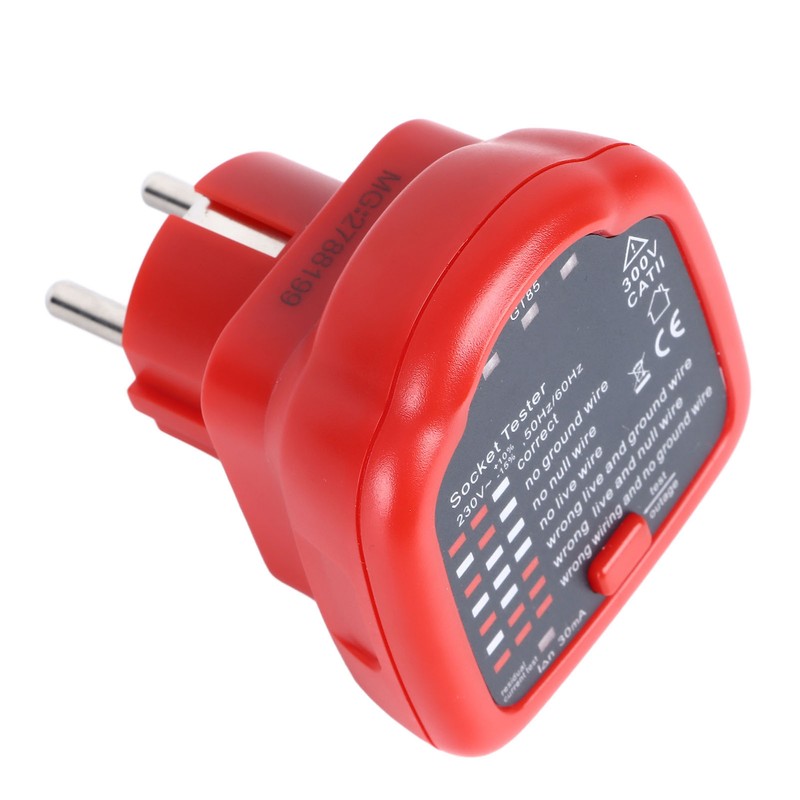 Socket Tester Electrical Detector AC Voltage Outlet Circuit Breaker Finder