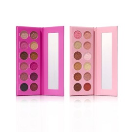 2 Eyeshadow Palettes – Desmadre & Niña Buena, Matte Finish Makeup Cosmetics, Rich Pigments, Blendable Colors for Creative Eye Looks
