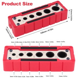 Moorstdel Drill Guide, Precision Woodworking Drill Jig, Drill Guide Carpentry, Portable & Durable for 3mm to 13mm Holes, Ideal for DIY Projects & Professional Carpentry