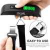 BAGAIL Digital Luggage Scale, 110lbs Hanging Baggage Scale with Backlit