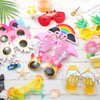 Flutesan 24 Pairs Luau Party Sunglasses Funny Hawaiian Tropical Glasses