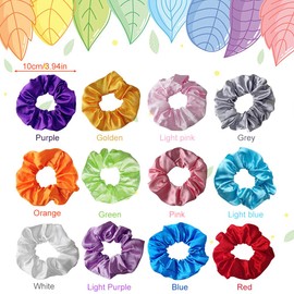 LYPPUL 12PCS Leuchtende Haargummis,Leuchtende Haarbänder,Haarbänder,für Frauen,Mädchen Haarschmuck,Neujahr Party,Karneval,Kostümpartys Hair Glow Weihnachts Haarschmuck,Hair Glow für Party