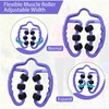MZDXJ Upgraded Fit Roller Pro, 6-Wheel Fascia Muscle Roller,Massage Roller