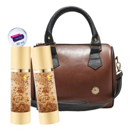 Pack 2 Time Freeze Suero Facial Con Adn Marino Terramar Bolsa Cafe Día/noche