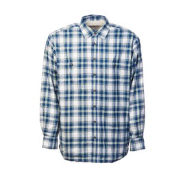 Lee Valley, Ireland Men’s Flannel Fleece Lined Shirt Jacket Plaid Tartan Longsleeve, 100% Cotton (US, Alpha, Large, Regular, Regular, Blue Navy Tartan)