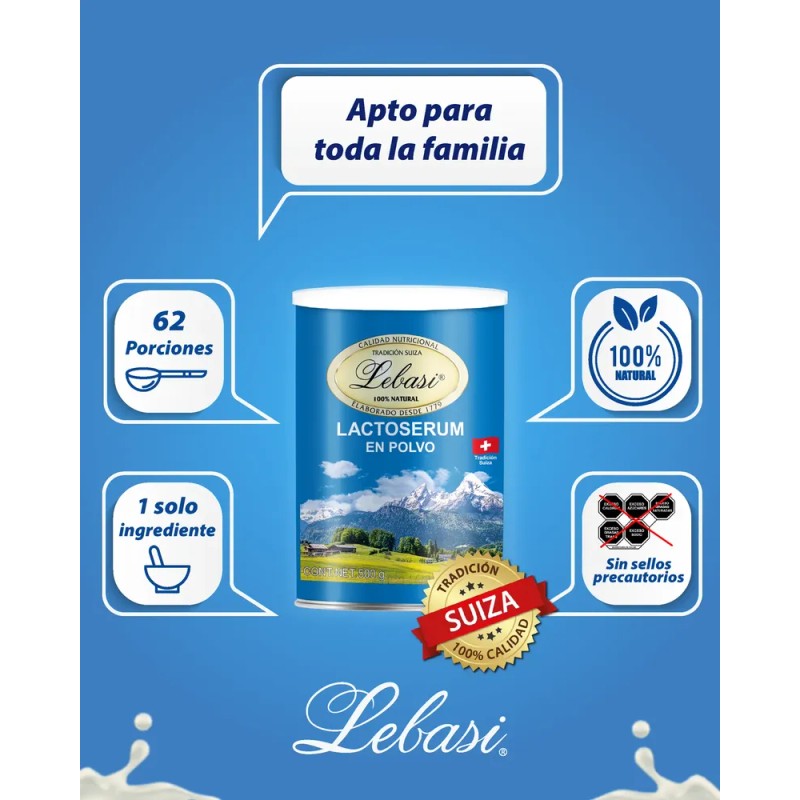Lebasi - Lactoserum Suizo 500 Gr 4 Pack - 4