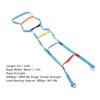 Kids Rope Ladder 6.6ft 6 Steps Colorful Climbing Rope Ladder