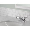 Delta Foundations Centerset Chrome Bathroom Faucet, 4 Inch 3 Hole
