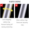 5+6 Steps(5.6ft + 6.6ft) Aluminum Telescoping Extension Ladder 330lbs Max