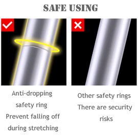 5+6 Steps(5.6ft + 6.6ft) Aluminum Telescoping Extension Ladder 330lbs Max Capacity A-Frame Ladder Herringbone Ladder Lightweight Portable Multi-Purpose Folding