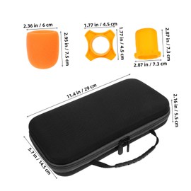 Kisangel 1 Set Portable Microphone Case Capacity Pouch for Microphone Storage Lightweight Shockproof Includes for Travel Performance Convenient Zipper Design