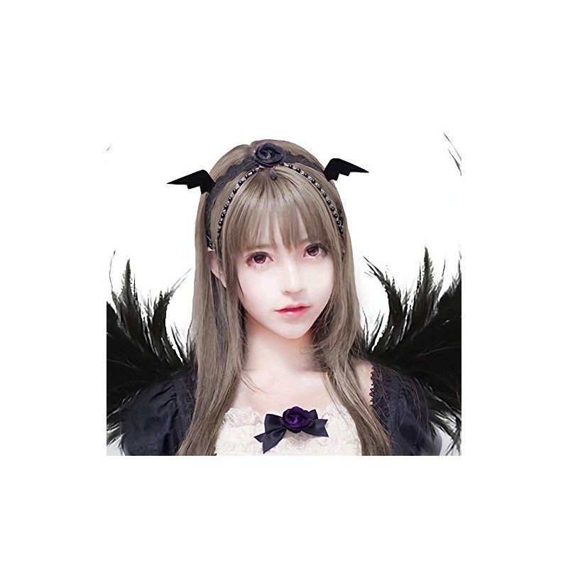 Black Omen br520-bk Devil Feather Feather Cosplay Accessory Costume for
