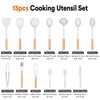 Kitchen Utensils Set, 13PCS Silicone Cooking Utensils, Heat Resistant Kitchen
