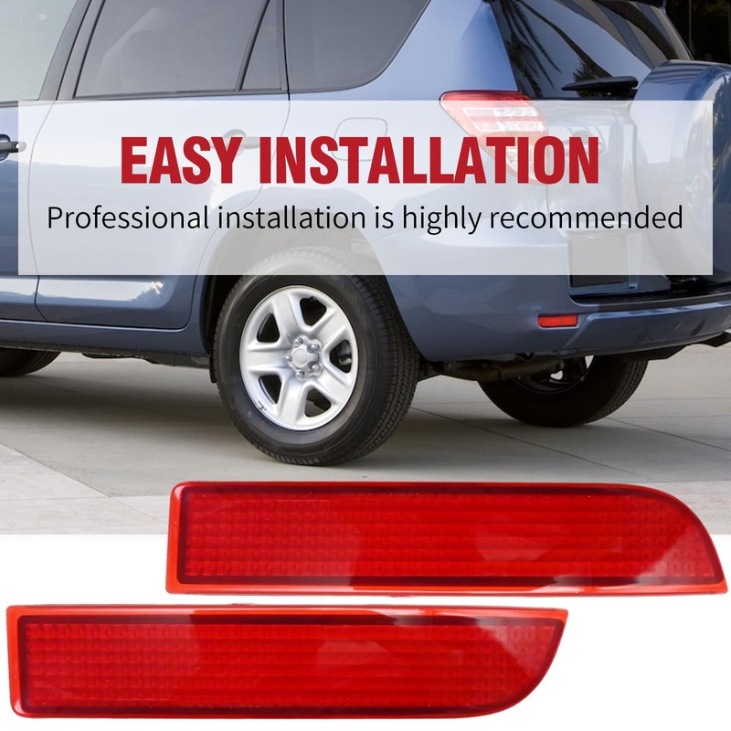 CADUFUELLY 81920-13022 Rear Left and Right Bumper Reflector Replacement Lamp,