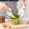 Salad Tongs Salad Hands Plastic Salad Serving Hands (Black)