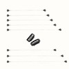DOORES Black Invisible Elastic Wire for Wire Hair Extensions 3pcs