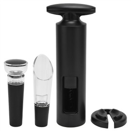Manual Wine Bottle Opener Set T Type ABS Aluminum Foil Handheld Corkscrew for Home Kitchen
