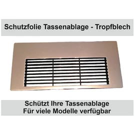3 x Protective Film / Scratch Protection for Fully Automatic Jura Z6 / Z8 Cup Tray, Drip Tray, Cup Platform, Transparent protective film