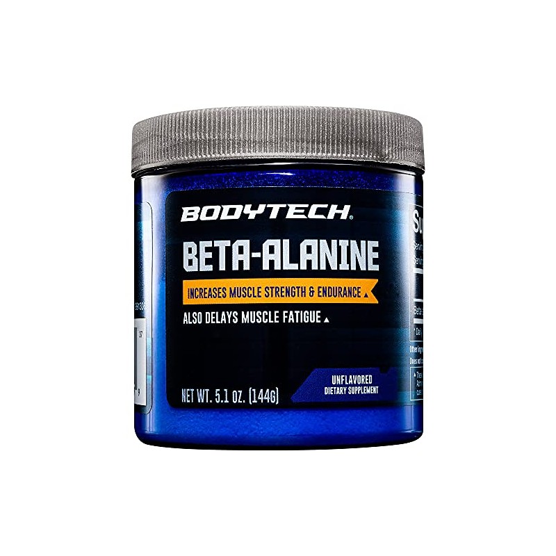 BODYTECH Beta-Alanine Powder - Supports Muscle Endurance, Performance & Workout