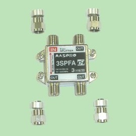 Mass Pro Denko 1 Terminal Current Passing Type, 3 Splitter, 3 SPFA