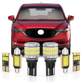 BMT xms LED Interior Light Kit Replacement for Mazda CX-5 CX-3 CX-9 2013-2023, 6000K White + 921 912 LED Bulb Reverse Lights, 13 Pieces