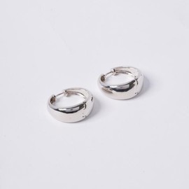 [POPTS] Chunky basic round one-touch earrings OTE122525RWN plating color / [POPTS] 청키 베이직 라운드 원터치 귀걸이 OTE122525RWN 도금컬러
