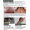 GORIX Bike Leather Saddle Seat Cowhide Studded Brown Vintage Shock