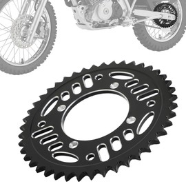 IUVWISN Motorcycle 428 43T Rear Chain Sprocket 76mm CNC for CRF XR SSR Apollo RFZ TaoTao 50 70 90 110 125 140 150 160 170 Chinese Pit Dirt Bike Black