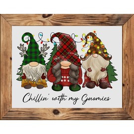 Moohue DIY Stamped Cross Stitch Kits for Adults Clearance Christmas Gnomes Counted Cross Stitch Patterns (14CT Stamped Cross Stitch kit, Gnome 7)