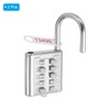 PATIKIL 10 Digit Button Combination Padlock, 2 Pack 5 Position
