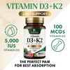 Vitamin D3 5000 IU with K2 100 mcg | K2